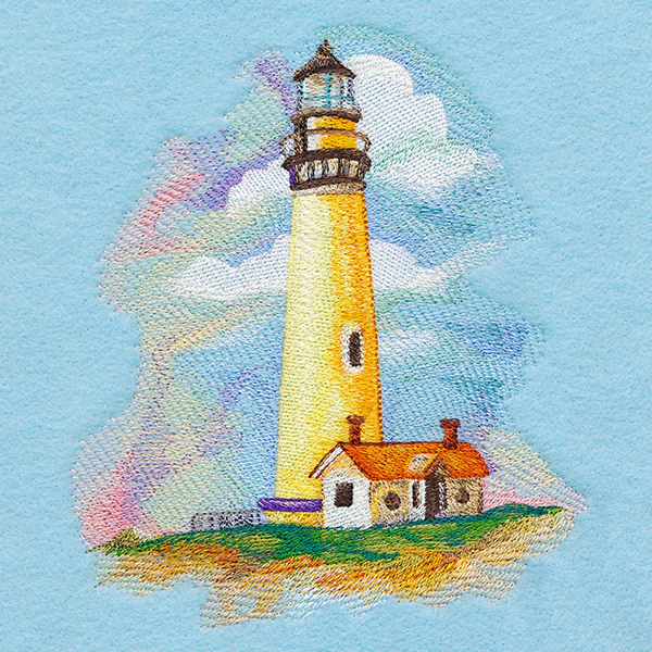 Seaside Lighthouse in Watercolor - Image 3