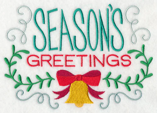 Season's Greetings and Bell - Image 3