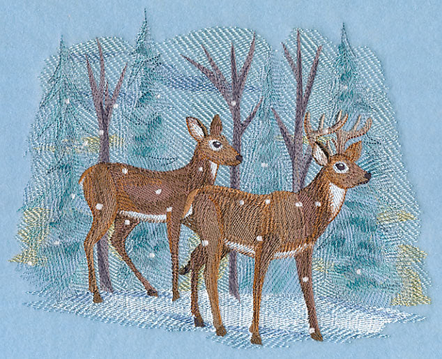 Serene Deer Scene in Watercolor - Image 4