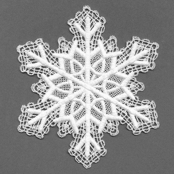 Serene Snowflake Lace Doily (Battenburg Lace) - Image 7