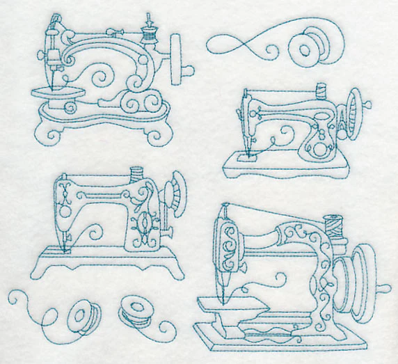 Sew It Seams Medley (Redwork) - Image 4