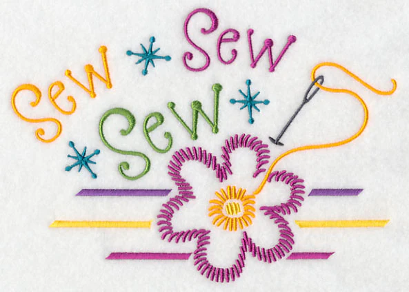 Sew Sew Sew with Flower - Image 2