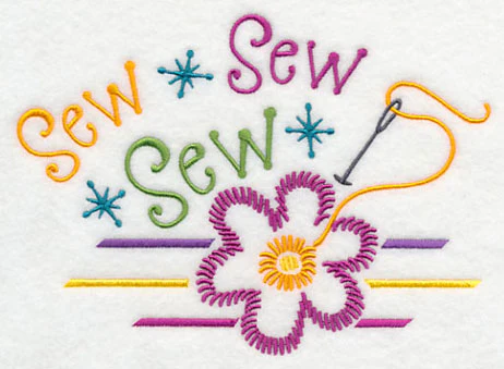 Sew Sew Sew with Flower - Image 4