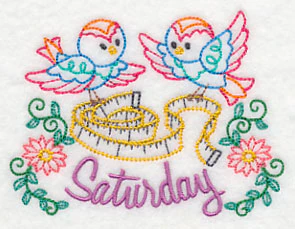 Sew Sweet Birdies on Saturday (Vintage) - Image 2