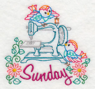 Sew Sweet Birdies on Sunday (Vintage) - Image 2