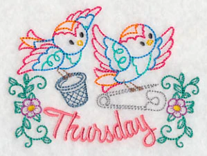 Sew Sweet Birdies on Thursday (Vintage) - Image 2
