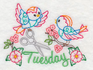Sew Sweet Birdies on Tuesday (Vintage) - Image 2