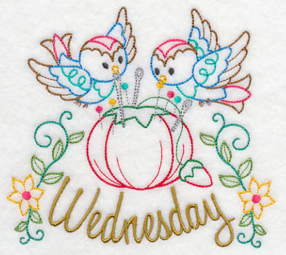 Sew Sweet Birdies on Wednesday (Vintage) - Image 3