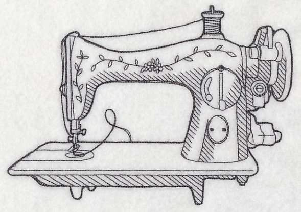 Sewing Machine Etching - Image 2