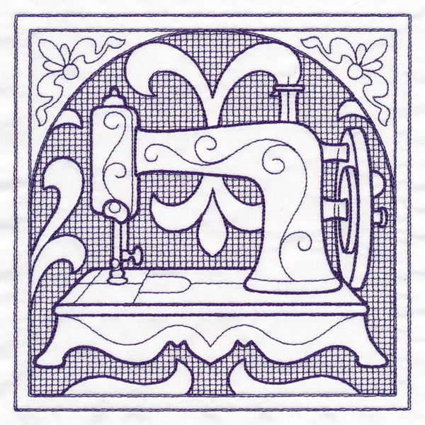 Sewing Machine Square (Trapunto) - Image 2