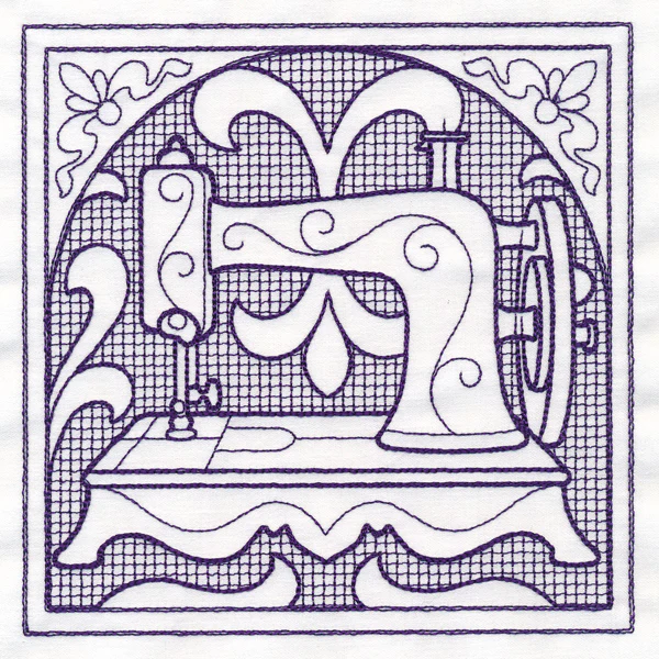Sewing Machine Square (Trapunto) - Image 3