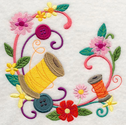 Sewing Notions Floral Wreath - Image 3