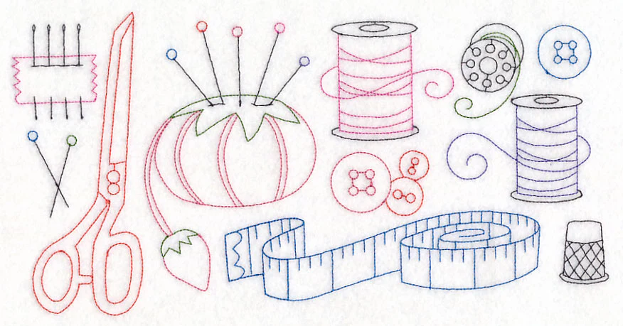 Sewing Quick Stitch Border (Vintage) - Image 5
