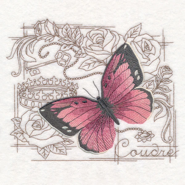 Shabby Chic Collage - Butterfly - Image 4