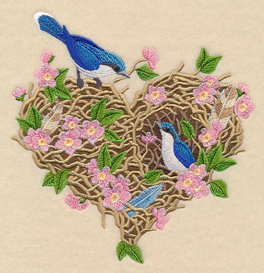 Shabby Chic Nest Heart - Image 2