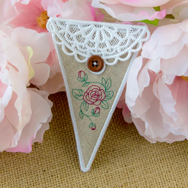 Shabby Chic Scissors Case (In-the-Hoop) - Image 5