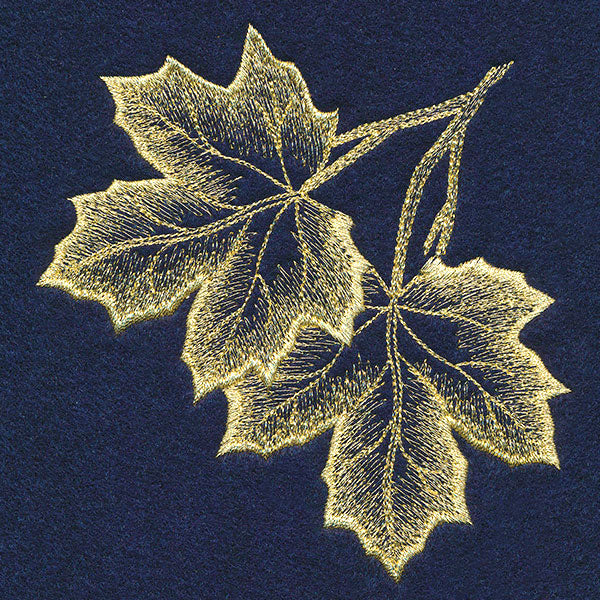 Sheer Autumn Maple Leaves Corner - Image 2