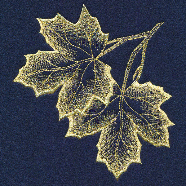 Sheer Autumn Maple Leaves Corner - Image 4
