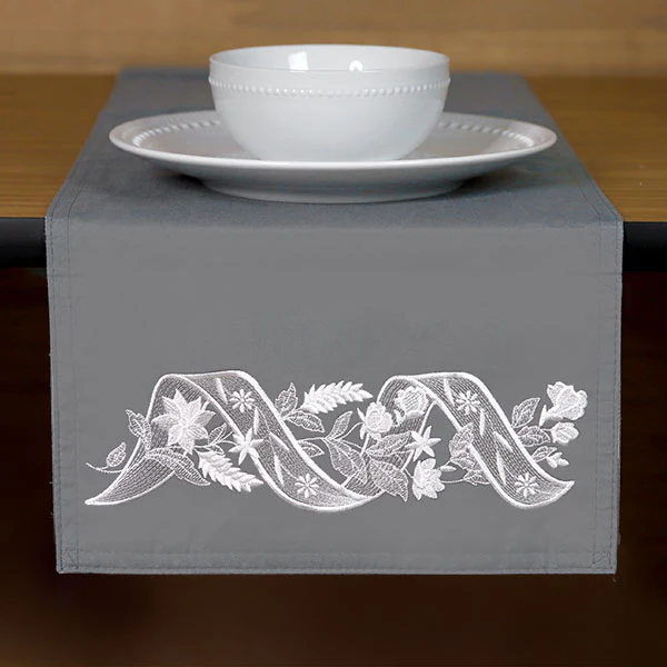 Sheer Elegance Ribbons and Flowers Border - Image 10