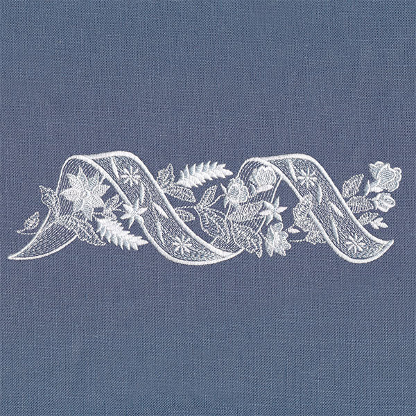 Sheer Elegance Ribbons and Flowers Border - Image 5