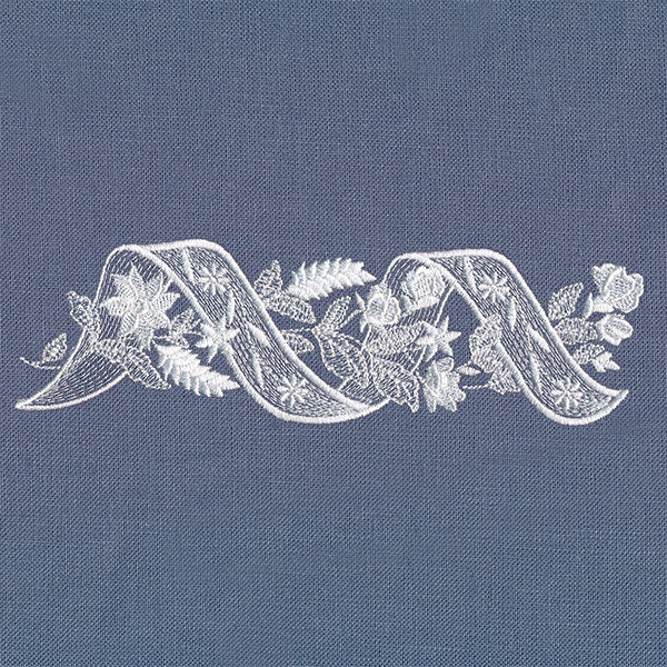 Sheer Elegance Ribbons and Flowers Border - Image 7