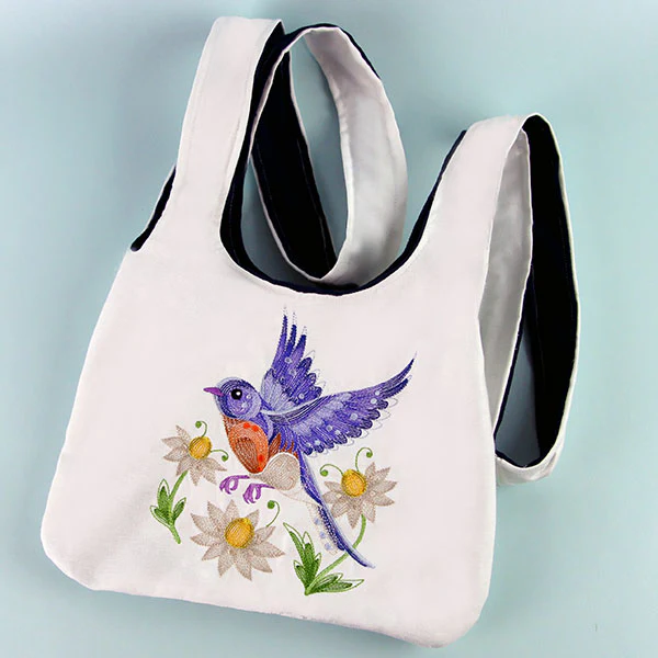 Sheer Magic Bluebird & Flowers - Image 2