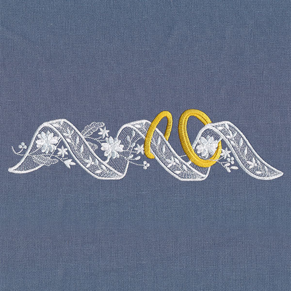 Sheer Ribbons & Rings Border - Image 4