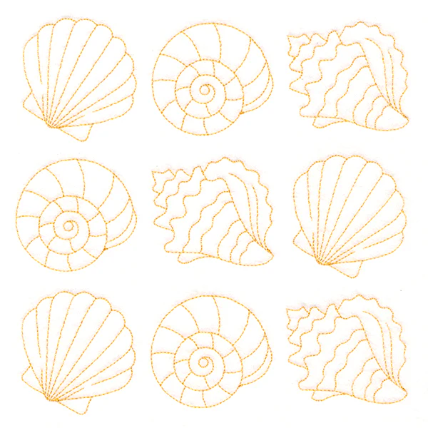 Shells in Paradise Quilting (Double Run) - Image 2