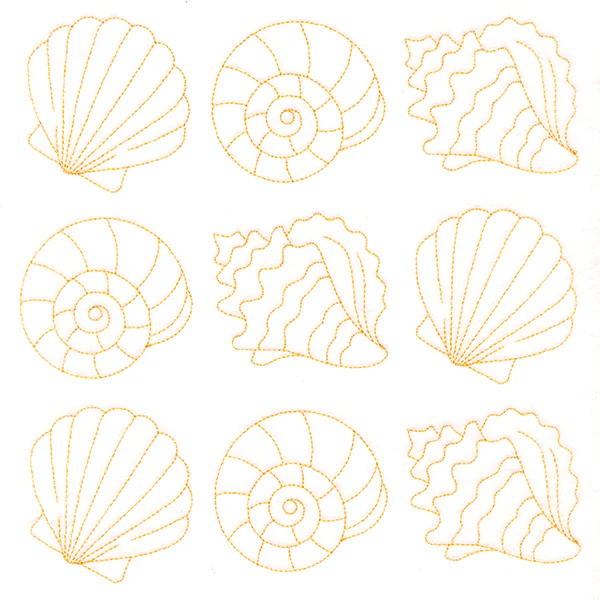 Shells in Paradise Quilting (Double Run) - Image 6