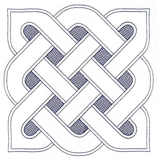 Shield Celtic Knotwork Square (Trapunto) - Image 8