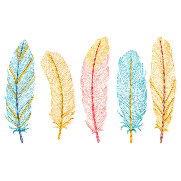 Shimmering Feathers Border - Image 5
