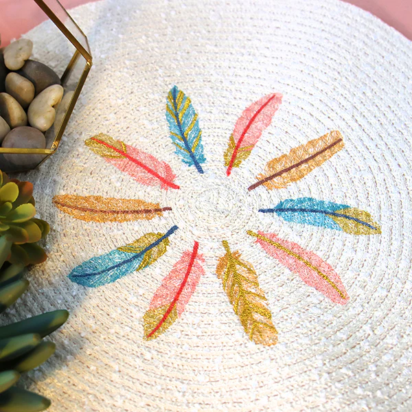 Shimmering Feathers Circle - Image 6