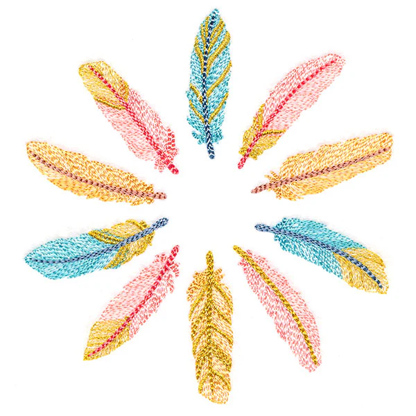 Shimmering Feathers Circle - Image 7