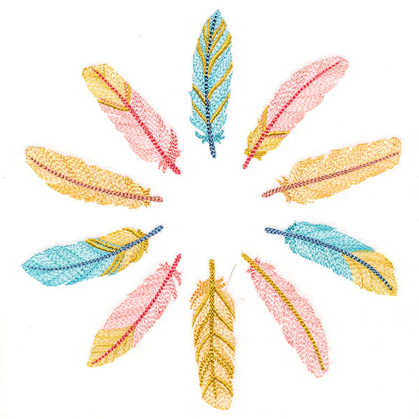 Shimmering Feathers Circle - Image 9