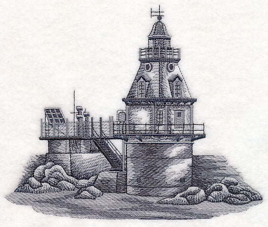 Ship John Shoal Light Sketch (New Jersey) - Image 2