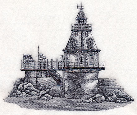 Ship John Shoal Light Sketch (New Jersey) - Image 3