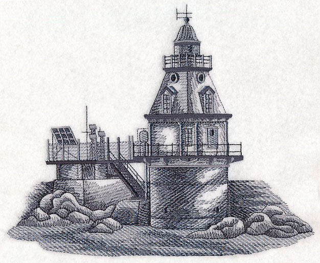 Ship John Shoal Light Sketch (New Jersey) - Image 4
