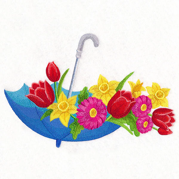 Showers and Flowers Umbrella Bouquet