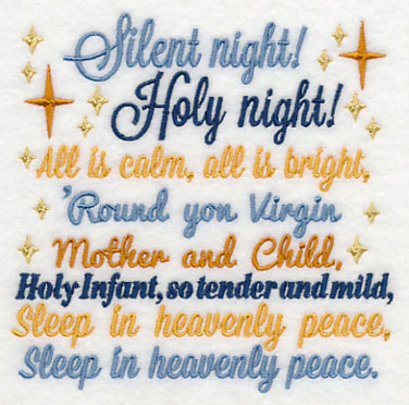 Silent Night Carol Square - Image 4