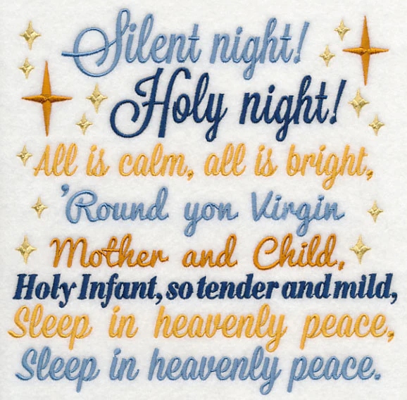 Silent Night Carol Square - Image 5