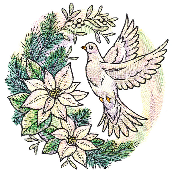 Silvered Blooms Dove - Image 2