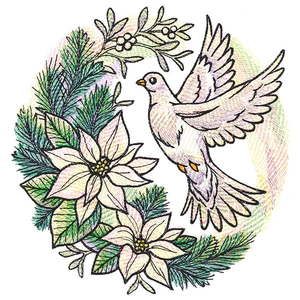 Silvered Blooms Dove - Image 3