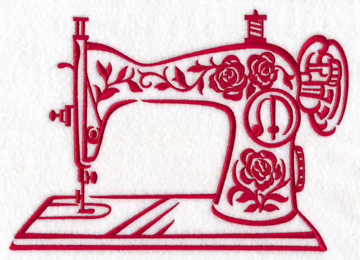 Simple Floral Sewing Machine - Image 4
