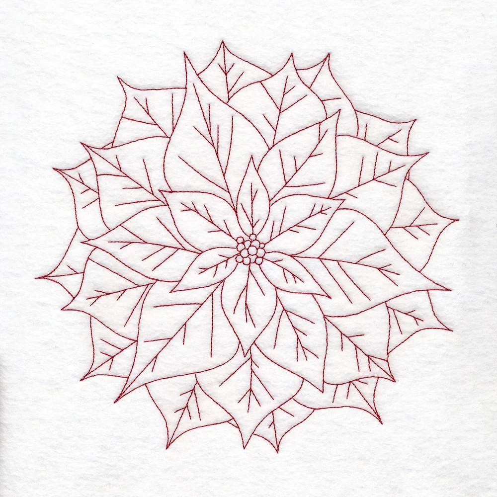 Simple Poinsettia (Quilting) - Image 4