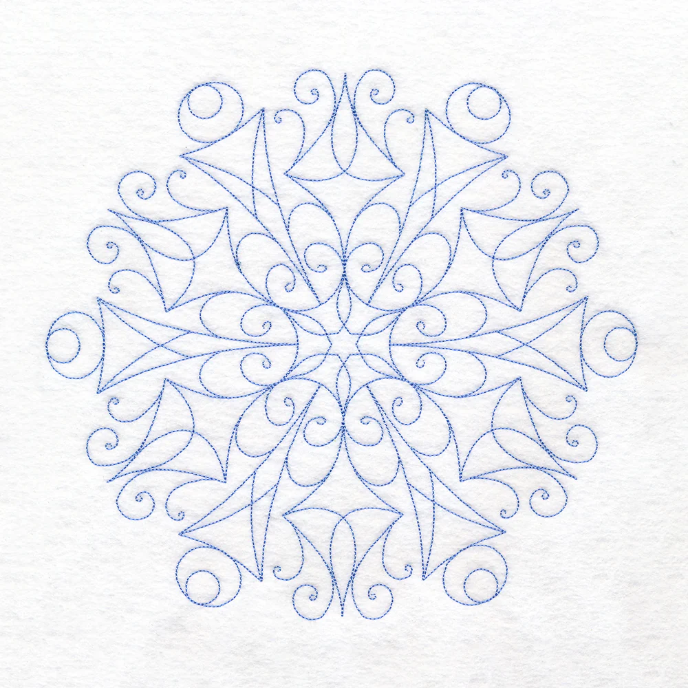 Simple Snowflake (Quilting) - Image 4