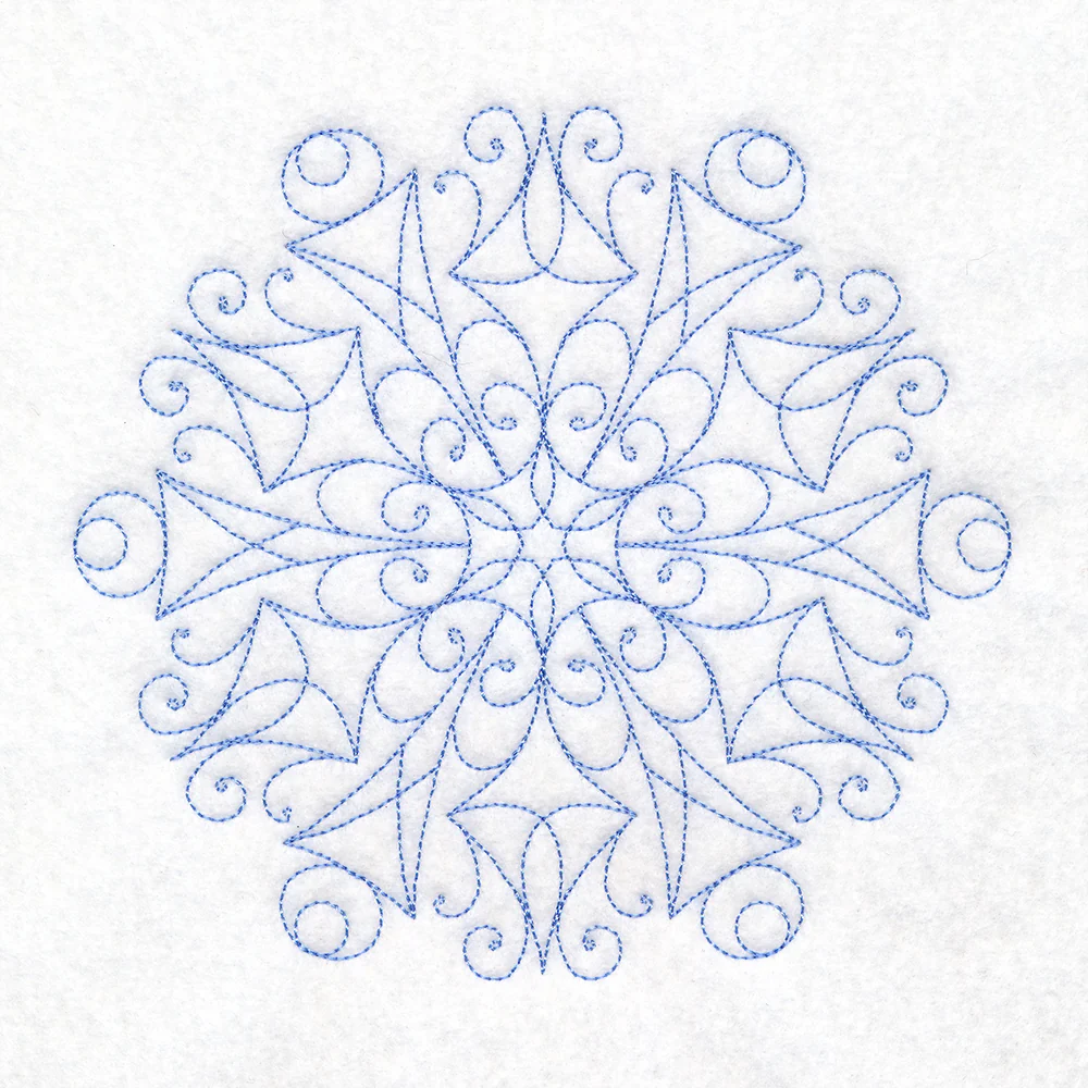 Simple Snowflake (Quilting) - Image 5