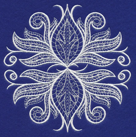 Simple Symmetry Flourish (Whitework) - Image 3