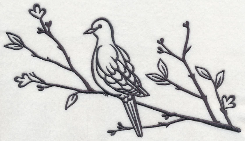 Simply Birds on Branches - Mourning Dove