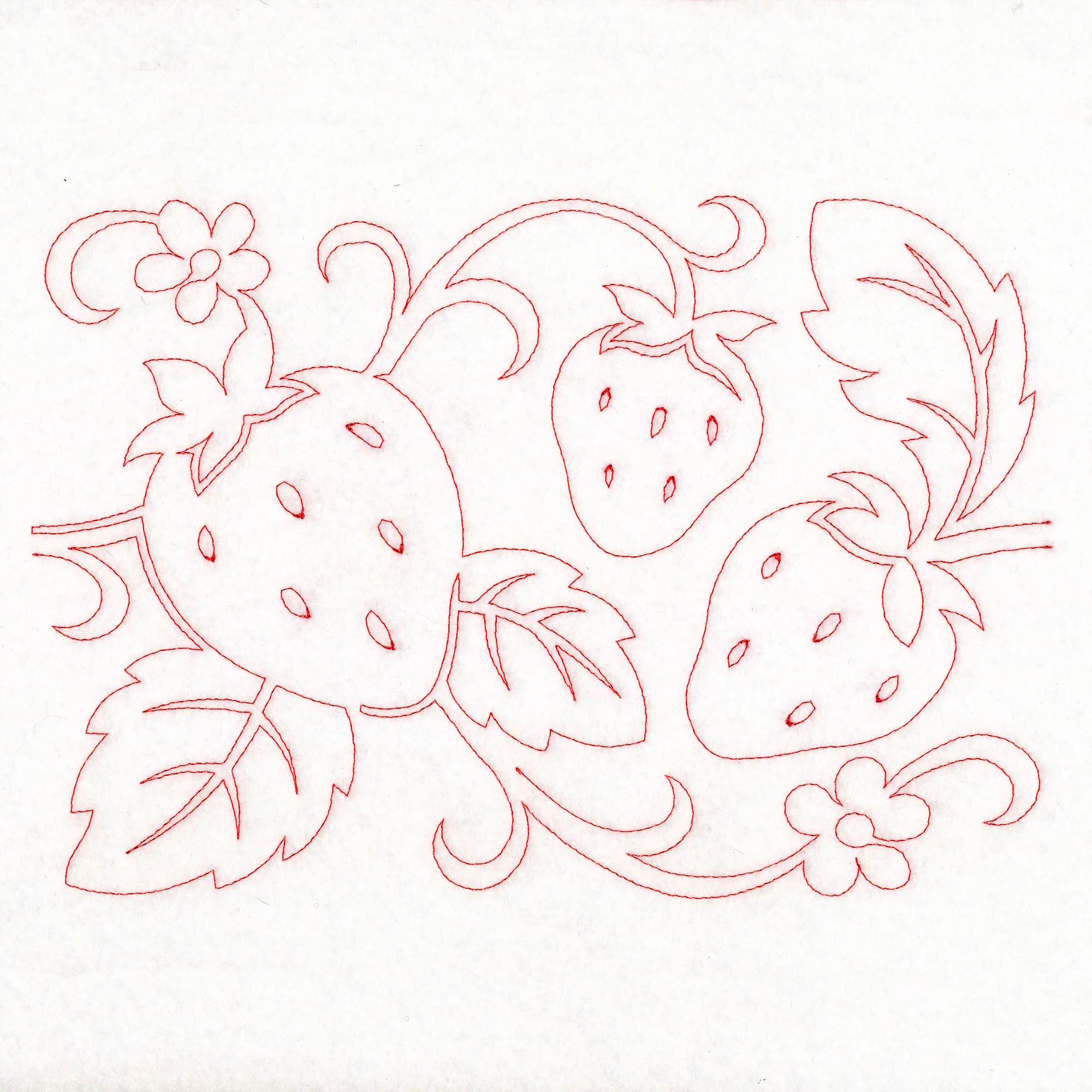 Simply Summer - Strawberries (Edge-to-Edge Quilting)