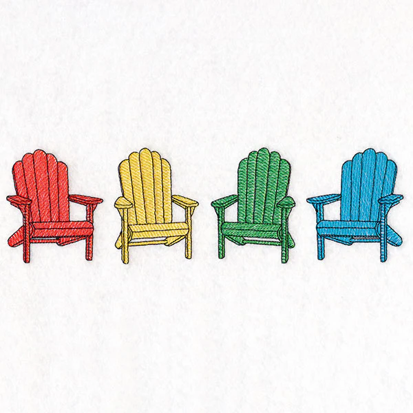 Sizzling Summer Border – Adirondack Chairs - Image 2